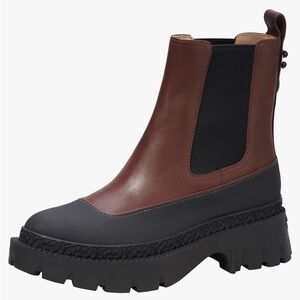 NWOT, COACH Jayla Chelsea Leather Ankle Boots, Sz 5.5 (fits like a Sz 5)